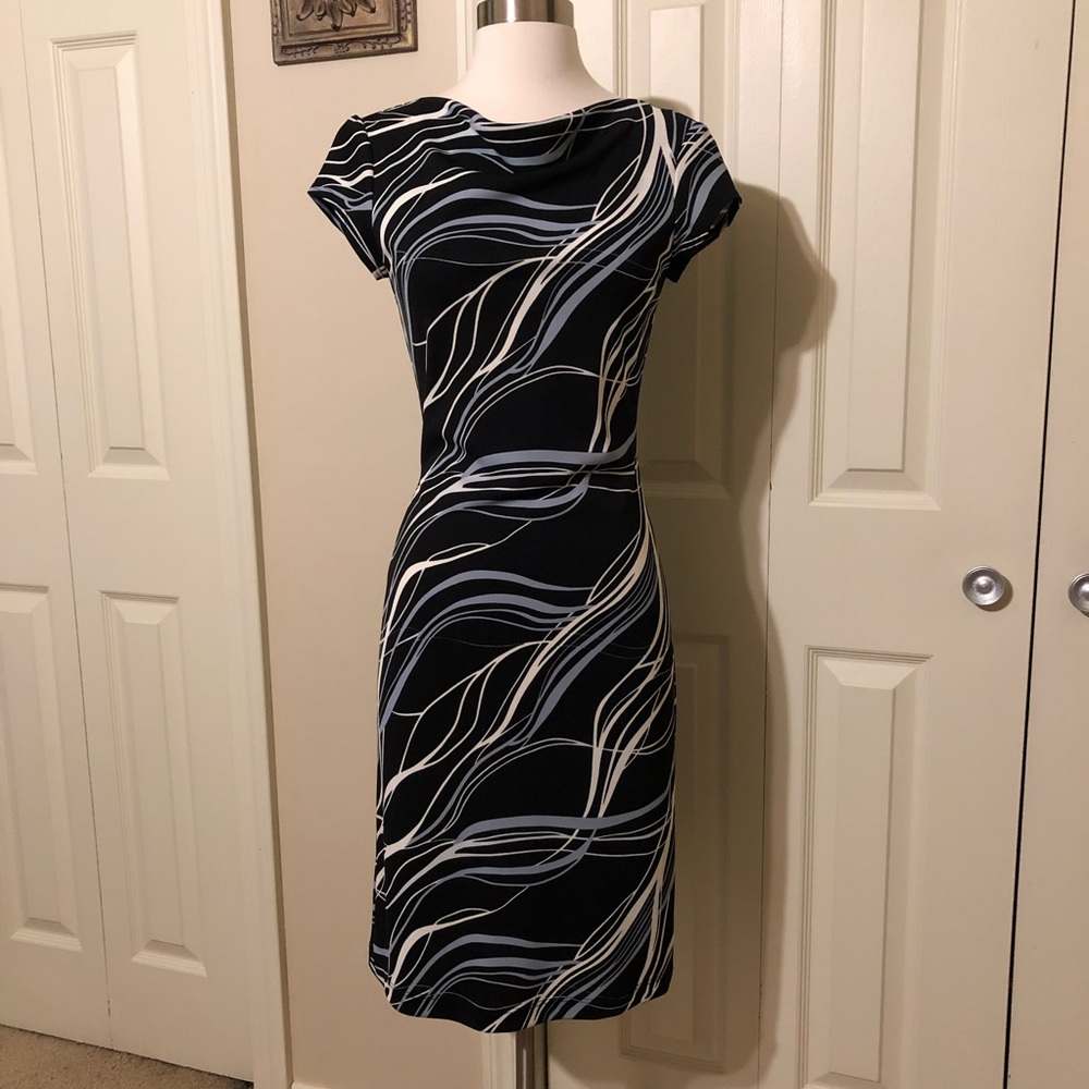 Print Stretch Sheath Dress